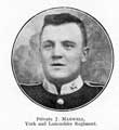 Private J. Maxwell, York and Lancaster Regiment