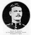 Private E. Burgin, 1st Battalion Coldstream Guards. Wounded at Ypres. Private E. Burgin, 1st Battalion Coldstream Guards. Wounded at Ypres.