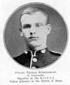 Private Thomas Burkinshaw of Grenoside, Signaller in the K.O.Y.L.I. (King's Own Yorkshire Light Infantry). Taken prisoner in the Battle of Mons Private Thomas Burkinshaw of Grenoside, Signaller in the K.O.Y.L.I. (King's Own Yorkshire Light Infantry). Taken prisoner in the Battle of Mons