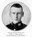 Private Ernest Holland, HMS Monmouth. Lost in the Battle of the Pacific. Private Ernest Holland, HMS Monmouth. Lost in the Battle of the Pacific.