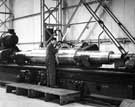Thos. Firth and John Brown Ltd. - Forged steel work roll 24 inch x 91 inch for hot rolling aluminium, in roll grinding machine