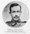 Sergeant A. Eyre (Clowne), of the Sherwood Foresters; wounded at the Battle of the Aisne.