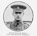 Private Walter Haigh, York and Lancaster Regiment