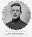 Lance-Corporal Harry Roberts, East Yorkshire Regiment. Killed in action, 28 Oct 1914.