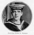First-Class Stoker E. Hanson. Served on HMS Good Hope, which was sunk in the Battle of the Pacific.