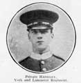 Private Handley, Yorks and Lancaster Regiment