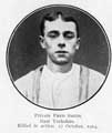 Private Fred Smith, East Yorkshire Regiment; killed in action, 27 Oct 1914