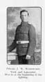 Private John Watkin Woodward, York and Lancaster Regiment; was in at the beginning of the fighting.