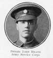 Private John Heath, Army Service Corps