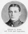 Private T. Park, 2nd York and Lancaster Regiment