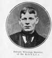 Private William Hewitt of the King's Own Yorkshire Light Infantry (KOYLI)