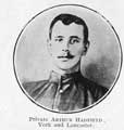 Private Arthur Hadfield, York and Lancaster Regeiment