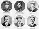 Gunner Frank R. Birch; Private Charles E. Birch; A. B. George Birch; Private John Urton-Wilson; Private William Urton-Wilson; and Private Frank Urton-Wilson