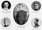 Staff Sergeant Alfred Kenworthy; Lance-Sergeant J. J. Tiffin; Sergeant William Crookes; Sergeant Thomas Bingham; and Sergeant Fred W. Moon