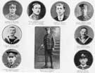 Corporal G. Butcher; J. Coupe; Private Charles Chapman; Private Herbert Cooper; Private A. Morton; Private Albert Fuller; Stoker Charles Hill and Private B. Bailey