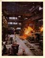 Electric arc steel melting at Thomas Firth and John Brown Ltd