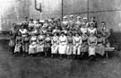 National Projectile Factory, Thomas Firth andSons, Ltd., Norfolk Works, Sheffield - D shop was once over 500 strong but owing to change in design and class of shell, their numbers like the 'thin red line' have been reduced to less than 50