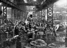 Marine castings, Fettling Shop, Foundry, Firth-Vickers Ltd., Norfolk Works, Savile Street East
