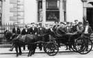 Members of Sharrow Cycling Club (with horse-drawn carriage) at Scarborough Members of Sharrow Cycling Club (with horse-drawn carriage) at Scarborough