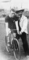 Cyclist C F Barden and assistant on a grass track (4 of 6)