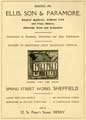 View: y04992 Advertisement for Ellis, Son and Paramore, surgical appliance manufacturers, Spring Street Works