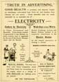 Advertisement for Sheffield Electricity Department 