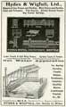 View: y05053 Advertisement for Hydes and Wigfull Ltd., iron fences, heating apparatus etc., Stanley Street, Wicker