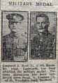 Military Medal - Corporal A. Ront of 108 Barnsley Road, Cudworth, has been awarded the Military Medal. The same distinction has been conferred upon Sergeant A Coulson of 41 Woodbine Road, Sheffield Military Medal - Corporal A. Ront of 108 Barnsley Road, Cudworth, has been awarded the Military Medal. The same distinction has been conferred upon Sergeant A Coulson of 41 Woodbine Road, Sheffield