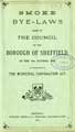 Corporation of Sheffield: Smoke Byelaws, 1853, cover Corporation of Sheffield: Smoke Byelaws, 1853, cover
