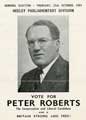 Election leaflet for Peter Roberts (1912-1985), Conservative and Liberal Candidate for Heeley Parliamentary Division in the General Election held in Oct 1951