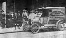 Ladies presenting a motor van to the Wounded Soldiers' Comforts Depot 