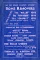 View: y05282 Advertisement for Thomas A. Ashton Ltd., bomb removers, fire bomb shields and extinguishers, etc., Norfolk Street