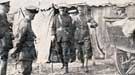 General T. S. Baldock (3rd from left) pays a visit to the camp of the Hallamshire Rifles at Whitby and inspects the camp equipment