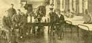 Nurses and wounded soldiers on the ward at Sheffield Base hospital