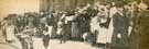 Wives and dependents of troops at the front queueing at the General Post Office, Sheffield to draw War Office separation allowance