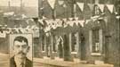 Forncett Street, Sheffield decorated to celebrate the return of Corporal Humphrey Bollard of the Kings Own Scottish Borderers, who had his arm blown off at the front and is in hospital Forncett Street, Sheffield decorated to celebrate the return of Corporal Humphrey Bollard of the Kings Own Scottish Borderers, who had his arm blown off at the front and is in hospital
