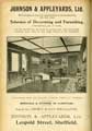 View: y05611 Advertisement for Johnson and Appleyard, upholsters, carpet dealers, painters and decorators, etc. , Fargate and Leopold Street