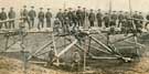 Sheffield Engineers (West Riding Divisional) Reserve Section in training. Men photographed on the bridge they were constructing