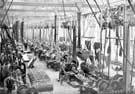 Thomas Firth and Sons Ltd., West Gun Works - South bay Shell Machine Shop, where the shells are finished, fitted with caps and driving bands, etc