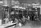 Thomas Firth and Sons, Salamander Works, Riga, Russia: Projectile Department - view of small lathes in shell shop