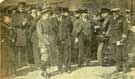 King George V at Rotherham. The Mayor (Alderman P. Bancroft Coward) is seen on the extreme left.