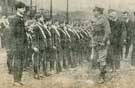 View: y05799 Colonel Moon of the Australian Expeditionary Force inspecting the Sheffield Boys' Brigade on the Hillsborough Football Ground