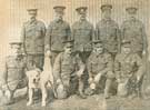 Regimental Police and mascot of 13th (Barnsley) York and Lancaster Regiment