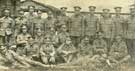 Group of men of 16th Battalion Sherwood Foresters (Chatsworth Rifles) now at Redmires for training