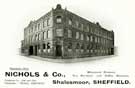 View: y05832 Advertisement for Nichols and Co., wholesale grocers, tea blenders and coffee roasters, Shalesmoor
