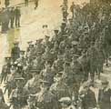 View: y05996 Hallamshire Rifles marching down High Street to the Cathedral for church parade