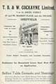 Advertisement for T. B. and W. Cockayne Ltd., department store, Nos. 1 - 13 Angel Street; Market Place and The Arcade