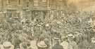 Members of the Sheffield Volunteer Defence Corps leaving Firth Park terminus en route to Wentworth Park for an instructional field day
