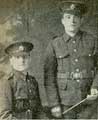 Private L. Malyan (on right) and Private C. Justice, two Ecclesfield comrades, both of whom have been wounded at the Dardanelles, serving with the 6th York and Lancasters