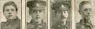 Sergeant A. Beardsmore, Lancashire Fusiliers; Private George Storey, York and Lancaster Regiment [9th Battalion]; Private G. H. Roulson, late of Attercliffe, suffering from fever; Private L. Naylor, (KOYLI)